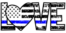 Load image into Gallery viewer, Love Thin Blue line Flags