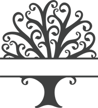 Load image into Gallery viewer, Family Tree Monogram Split