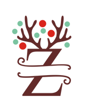 Load image into Gallery viewer, Reindeer Antler & Lights monogram